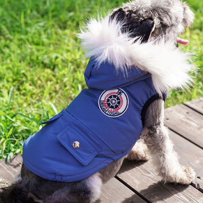 Warm Comfortable Dog Sweater 2 Layers Fleece Lined Classic Knitted Winter Pet Apparel