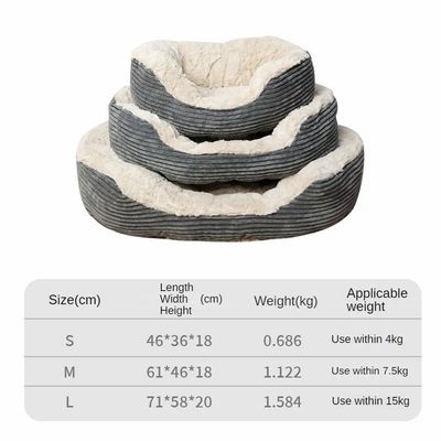 Dog and Cat Bed with Ultra Washable Hair Thickened Blanket Mat Pad Fleece Home Pet Sleep