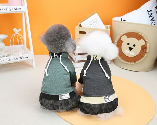 Classic Knitwear Pet Dog Wool Hoodie Soft Sweater Clothing for Small Dogs in Winter