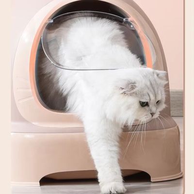 Automatic Cleaning Plastic Cat Litter Box for Multiple Feline Friends