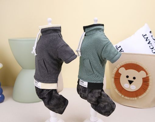 Comfortable Dog Jumper Coat Warm 2 Layers Fleece Lined Classic Knitted Winter Clothes