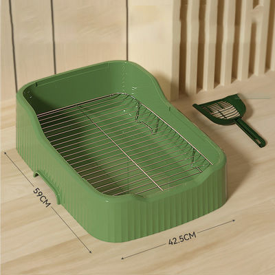Convenient Indoor Dog Potty Tray No Leak Spill Protection Wall and Easy Clean Design