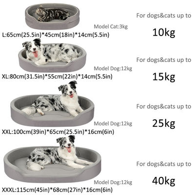 OEM/ODM Customization Service Provided Memory Foam Dog Cat Pet Bed for Small Pups