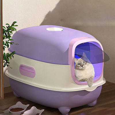 ODM Designs Enclosed Cat Box with Sided Pan and Top Sifting Lid Easy Clean