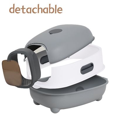 ODM Designs Enclosed Cat Box with Sided Pan and Top Sifting Lid Easy Clean