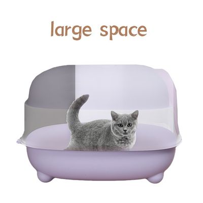 ODM Designs Enclosed Cat Box with Sided Pan and Top Sifting Lid Easy Clean