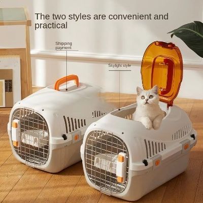 Portable Outing Pet Suitcase 5-10kgTransport Cage Cat Air Box Pet Cage Dog Pet Carrier Box