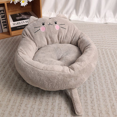 Comfortable Eco-friendly Short Plush Washable Cat House for Small Dog Chihuahua Pet