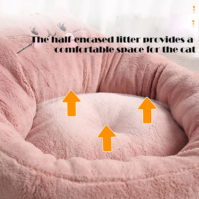 Comfortable Eco-friendly Short Plush Washable Cat House for Small Dog Chihuahua Pet