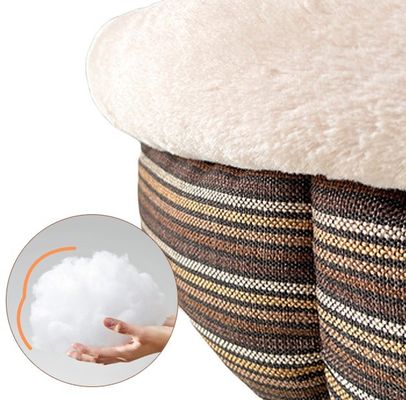 Pet Sofa Sustainable Linen Type Cloth Sleeping Nest for Warm and Cozy Winter Nights