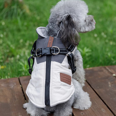 CLASSIC Style Dog Winter Jacket Waterproof and Windproof Pet Clothing with Harness