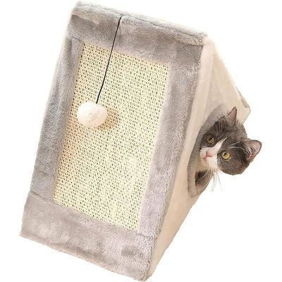 Fun Play Cats and Dogs Universal Pet Bed Cat Climbing Frame Triangle Cat Scratching Board Sharpening Claw Sisal Toy Bed