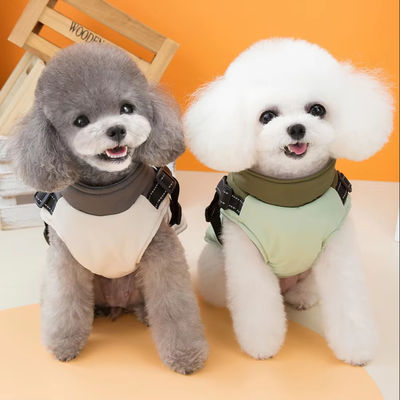Outdoor Walking Dog Coat with Built-in Harness and Waterproof Material Small Medium Dogs