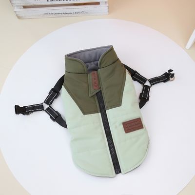 Outdoor Walking Dog Coat with Built-in Harness and Waterproof Material Small Medium Dogs