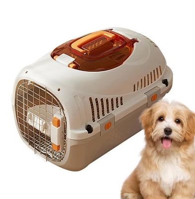 Metal Portable Pet Travel Carrier Solid Pattern for Cat Transport and Durability