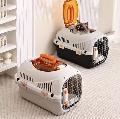 PP Pet Travel Bag Cat Carrier Hard Surface Air Transport Box for Small Dogs and Cats