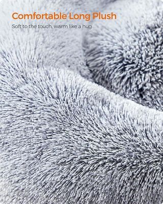 Customization Service Provided Fluffy Ventilated Plush Luxury Pet Bed for Dogs and Cats