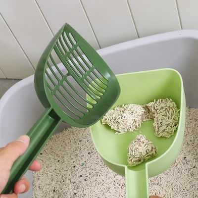 Foldable PP Cat Litter Scoop Deep Shovel Non-stick Stocked Collapsible Poops Scooper