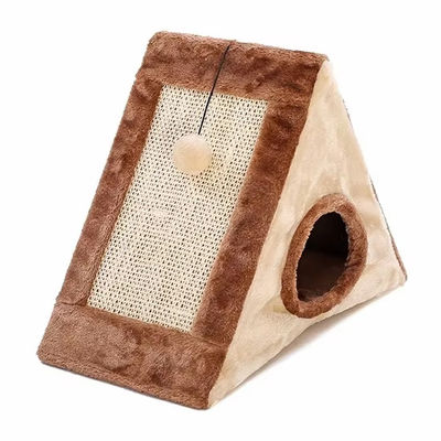 Cat Scratching Sleeping Playing Triangle Cat Grinding Claw Toy Cat Nest House Supplies