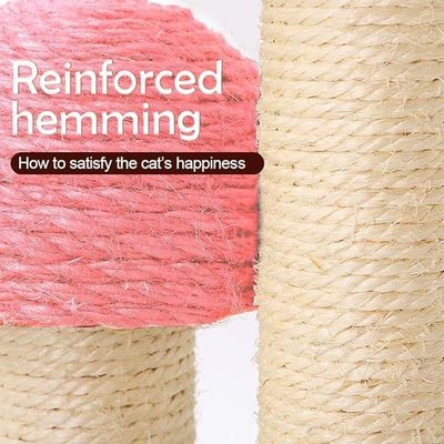 Cat Scratching Sleeping Playing Mushroom Pink Custom Sisal Climbing Tree for Fun Play