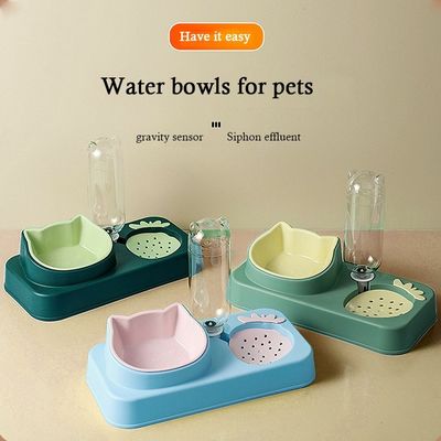 Pet Dog Cat Drink Water Bottle NO Time Setting For Cat Food Bowls And Water Dispenser