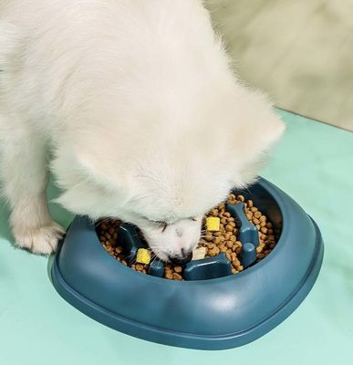 Anti-spill Slow Food Bowl for Small and Medium Sized Pets Customized Logo Acceptable