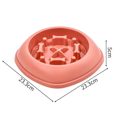 Anti-spill Slow Food Bowl for Small and Medium Sized Pets Customized Logo Acceptable