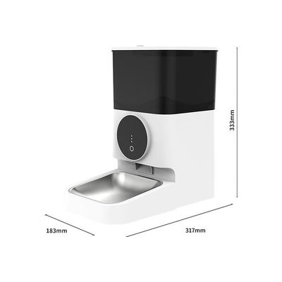Pet Food Timing Automatic Dog Feeder with Remote App Control and Battery Power Source