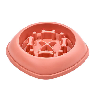 Healthy Round Pet Dog Slow Food Bowl for Reduced Choking Risk and Improved Digestion