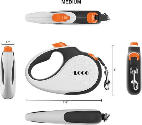 16ft Strong Durable Dog Leash Customizable Multifunctional Heavy Duty for Medium Dogs
