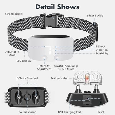 7 Adjustable Sensitivity Rechargeable Bark Control Collar Waterproof and Programmable