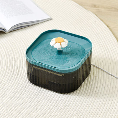Flower Shape Plastic Electronic Automatic Cat Water Fountain Dispenser for Pet Drinking