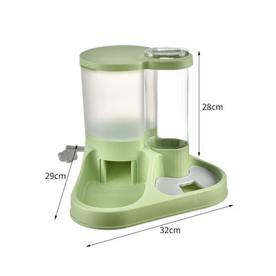 Automatic Dog Cat Feeder and Water Dispenser Set Pet Drinking Water Fountain Included