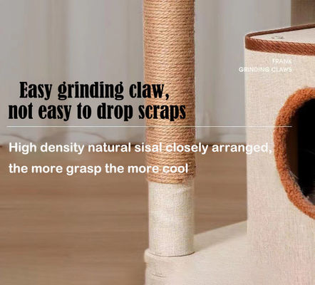 Function Fun Play 143cm Classic Cat Tree with Dual Condos and Sisal Cat Scratching Post