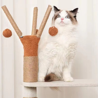 Function Fun Play 143cm Classic Cat Tree with Dual Condos and Sisal Cat Scratching Post