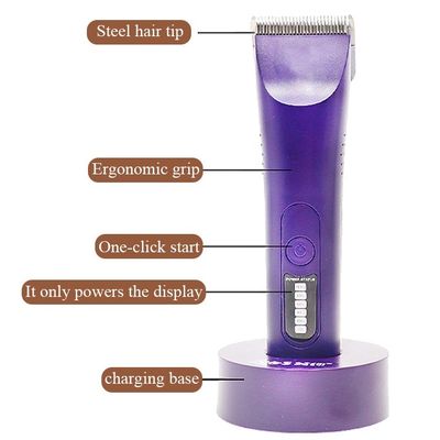 Clean Function Heavy Duty Dog Hair Clippers with Customized Logo LED Display Included