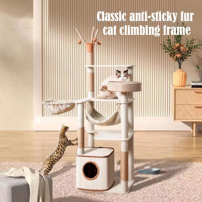 Customizable Easy Assembly Cat Tree with Sisal Scratcher and Activity Dens