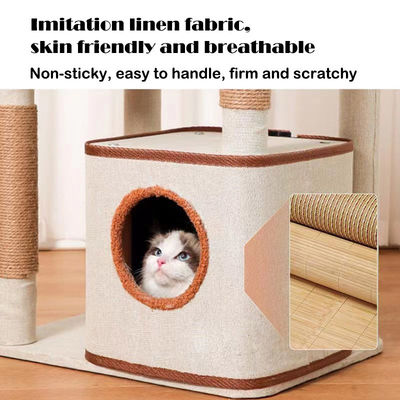 Customizable Easy Assembly Cat Tree with Sisal Scratcher and Activity Dens