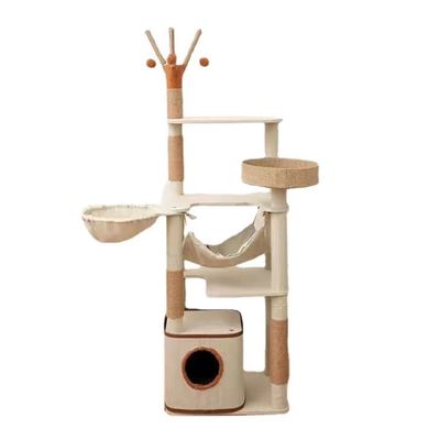 Customizable Easy Assembly Cat Tree with Sisal Scratcher and Activity Dens