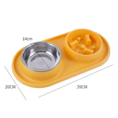 Slow Feeder Dog Food Bowl with Non-Spill Design and Environment-Friendly Advantage