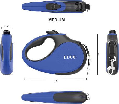 Nylon Automatic Pet Retractable Dog Leash with Adjustable Length