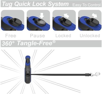 Nylon Automatic Pet Retractable Dog Leash with Adjustable Length