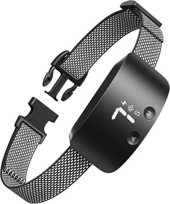 Aluminium-Plastic No Bark Control Collar with Vibration and Color Screen Waterproof
