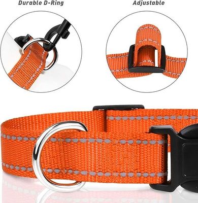 Medium-Sized Canines Custom Logo Reflective Dog Collar with Soft Neoprene Padding