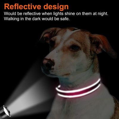 Medium-Sized Canines Custom Logo Reflective Dog Collar with Soft Neoprene Padding