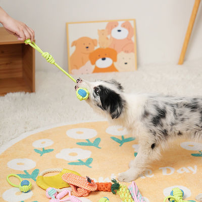 7-Piece Cotton Puppy Chew Rope Toy Set Perfect for Interactive Play and Exercise