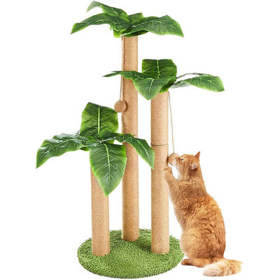 31.5 Inch Sisal Cat Scratching Post Cat Furniture Pet House for Indoor Cats