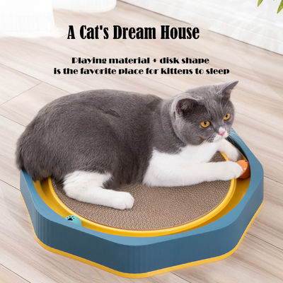 OEM/ODM Customization Service Provided Cat Corrugated Scratcher Board with Ball Toy