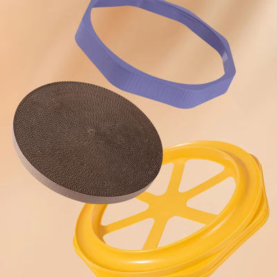 OEM/ODM Customization Service Provided Cat Corrugated Scratcher Board with Ball Toy