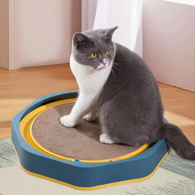 OEM/ODM Customization Service Provided Cat Corrugated Scratcher Board with Ball Toy